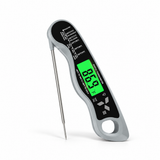 Grey instant-read digital meat thermometer